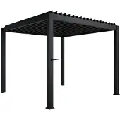 Juskys Pergola / Lamellendak - Tahiti - 3x3 m - Antraciet