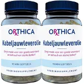 Orthica - Kabeljauwleverolie - 2 x 90 softgels - Voordeelverpakking