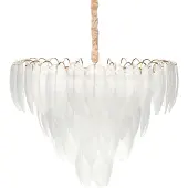 Beliani MAHAICA - Kroonluchter - Messing/Transparant - Glas