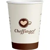 Cheffinger Kartonnen Koffiebeker - 250ml - Cremé - 250 Stuks