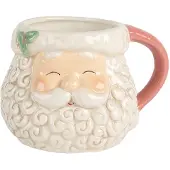 Clayre & Eef Mok Kerstman 550 ml Wit Keramiek