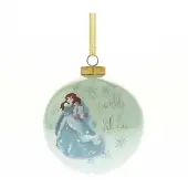 Disney Christmas, kerstbal keramiek Ariel (groen)