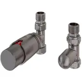 Eastbrook Valve radiator aansluitset recht met thermostaat gunmetal