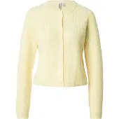 Pieces Gebreid vest 'PCSilly' limoen