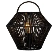 Pauleen Tafellamp Boho Shine, zwart, Woon-/ Eetkamer, Hout, Jong wonen, tafellamp