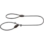 Hunter retrieverlijn voor hond met stop freestyle grijs 170x0,8 cm