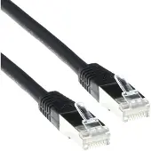 ACT FB9902 LSZH SFTP CAT6 Patchkabel Zwart - 2 meter
