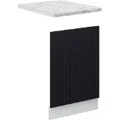 Vicco Fame-Line Frontpaneel – 45 cm, WB Marmer Zwart gestreept