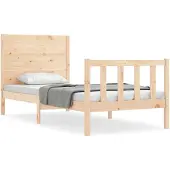 vidaXL Bedframe zonder matras massief grenenhout 100x200 cm