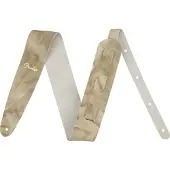 Fender Tie Dye Leather Strap Natural - Gitaarband