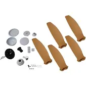 LUCANDE Omendo LED plafondventilator wit CCT DC stil - , Omendo, dimbare, Wit, Woonkamer, Metaal, Modern