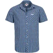 Lonsdale Overhemd 'Brixworth' blauw / zwart / wit