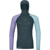 Ortovox - Women's 120 Comp Light Hoody - Merino-ondergoed L, blauw