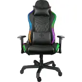Deltaco PCH90 Gaming Stoel - Rug- en Nekkussens - RGB - Roze