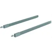Hettich lengterailing arcitech 400mm + frontbevestiging antraciet h-9150515 gv