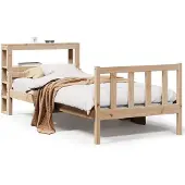 vidaXL Bedframe zonder matras massief grenenhout 90x190 cm