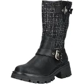 Mustang Boots 'Enkellaarsjes Plat' zwart