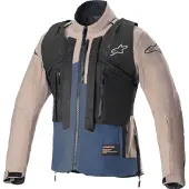 Alpinestars Techdura Jas Falcon Bruin Night Marineblauw Maat XL