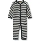 Wheat Rompertje/body 'Dusty' navy / offwhite