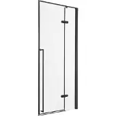 Kerra Long douchedeur zwart 100cm