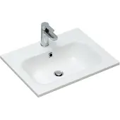Saniclear Essen mineraal marmeren wastafel 60cm met kraangat