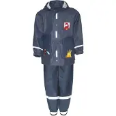 Playshoes Functioneel pak 'Feuerwehr' marine / donkergeel / zilvergrijs / rood