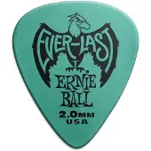 Ernie Ball Everlast Gitaar Picks, Teal 2.0mm, 12-pack (P09196)