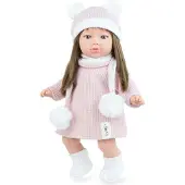 Marina & Pau Alina Soft In Case Soft Body Doll 45 Cm Roze Kinderen