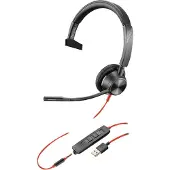 Poly Blackwire 3315 USB-A hoofdtelefoon (Bedraad, USB-A), Kantoorheadset