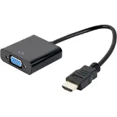 Gembird A-HDMI-VGA-04 video cable adapter 0.15 m VGA (D-Sub) HDMI Type A (Standard) Black