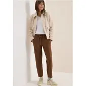 Cecil Dames Velours broek - Bruin - XXL