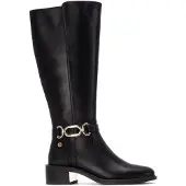 Xti Dames Laarzen 144399 zwart (37), 3 tot 5 cm, Ritssluiting, Casual 14439901-NEGRO