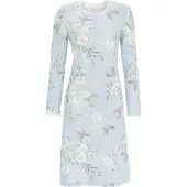 Ringella Warm blauw nachthemd bloemen | Maat 46