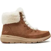 SKECHERS Veterlaarsjes 'Glacial Ultra' bruin / wit
