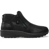 SKECHERS Dames Lovely Vibe Herfst enkellaarsjes zwart (39), Plat, 1 tot 3 cm, Ritssluiting, Casual 158952