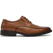 Clarks Clarksvoor mannen. 26130095 Tilden Loop bruin leren schoenen (46), Leer, Plat, Veters, Casual, Klassiek