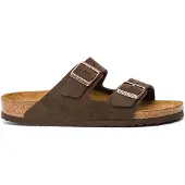 Birkenstock Muiltjes 'Arizona' donkerbruin / brons