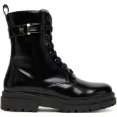 Tommy Hilfiger veterboots zwart Meisjes Imitatieleer Effen - maat 32