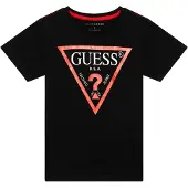 GUESS Shirt lichtrood / zwart / wit