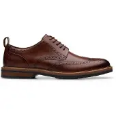 Clarks Veterschoen Men Aldwin Limit Mid Tan Leather-Schoenmaat 41