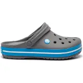 Crocs Clogs 'Crocband' hemelsblauw / grijs / wit