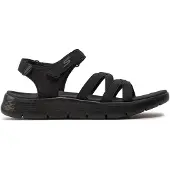 SKECHERS GO WALK FLEX SANDAL, zwart