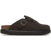 Scholl Klomp Women Fae Chunky Suede Q Grey-Schoenmaat 36
