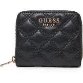 GUESS Dames Portemonnees Giully Slg Small Zip Around - Zwart - Maat ONESIZE