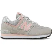 New Balance Sneakers '574' lichtgrijs / rosa
