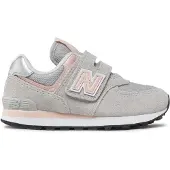 New Balance Sneakers '574' grijs / rosa / wit