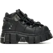 New rock Unisex veganistisch lederen gotische laarzen - M-106-VS1