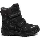 Superfit Snowboots 'Husky' donkerbruin / grijs / pastellila / wit