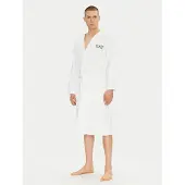 Emporio Armani Heren Witte badstof badjas (L), Homewear, Katoen 7M000441_AF14014