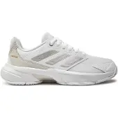 Adidas Sportschoen 'CourtJam Control 3' lichtgrijs / zilver / wit